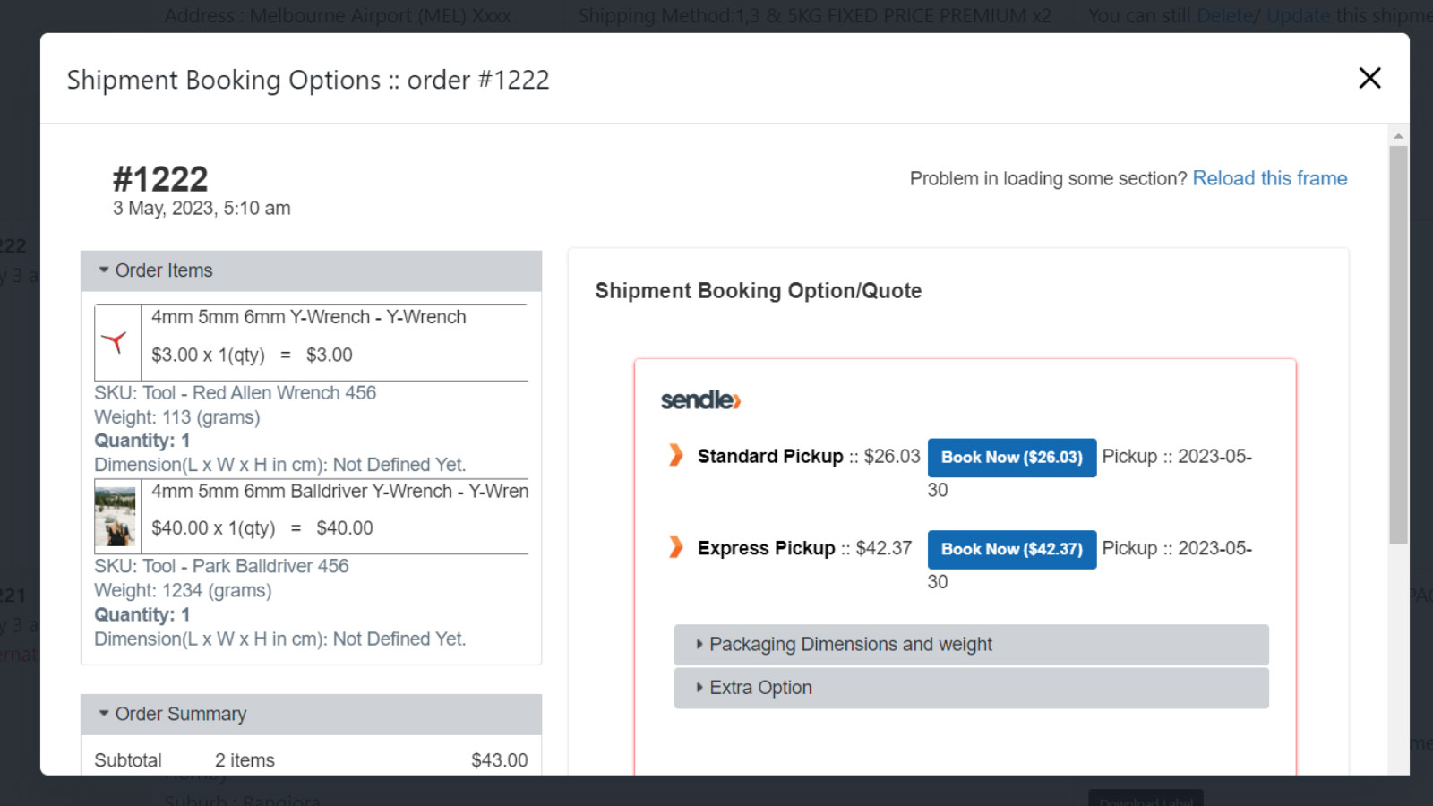 app order details