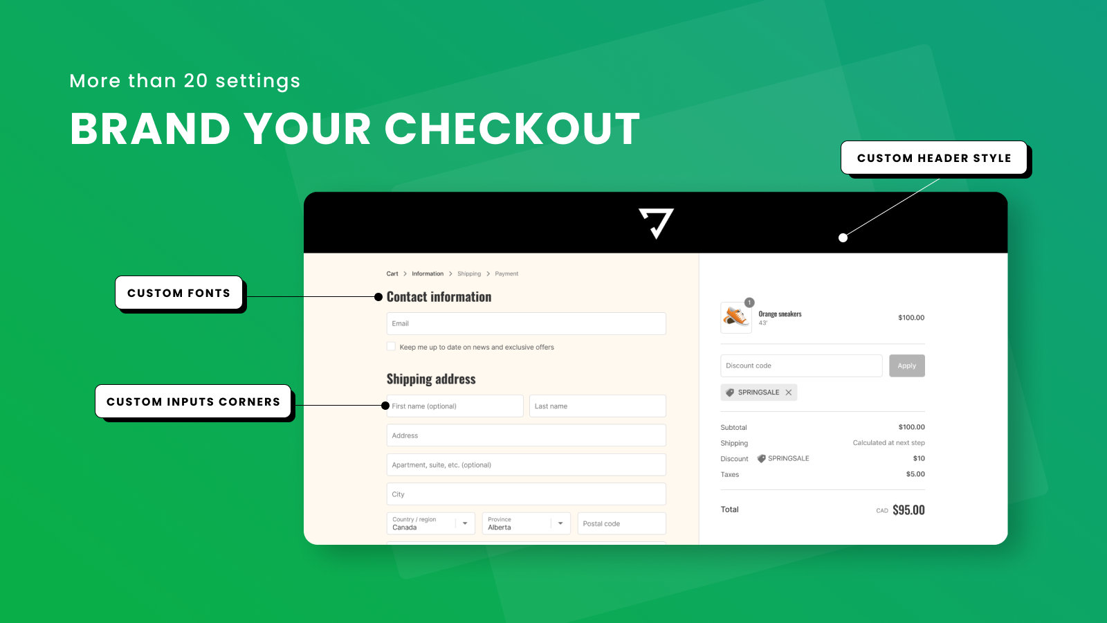 Mgroup Checkout UI Editor Screenshot