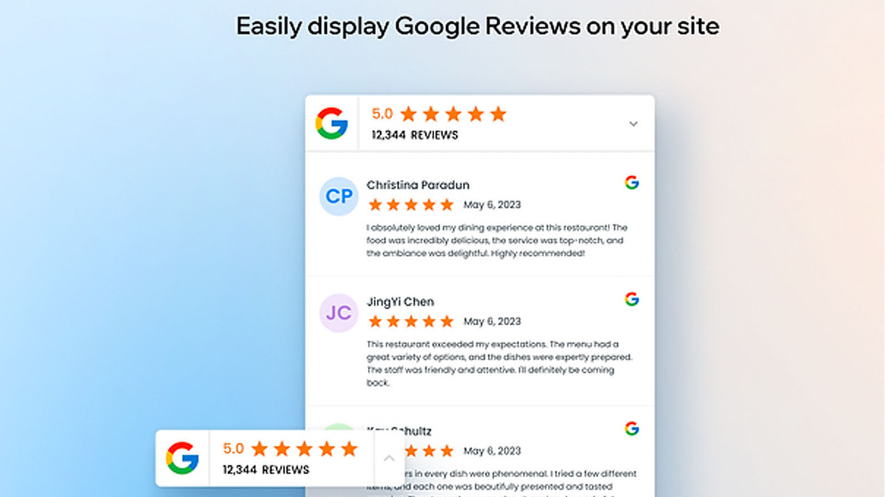 Infinite google recensioner