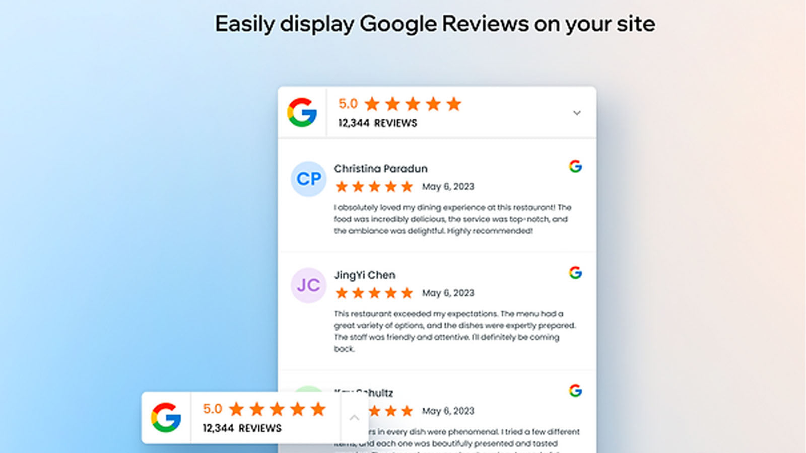 Infinite Google Reviews Screenshot