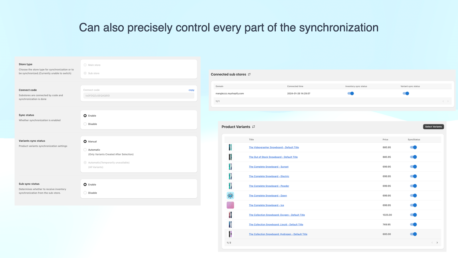 Customization config