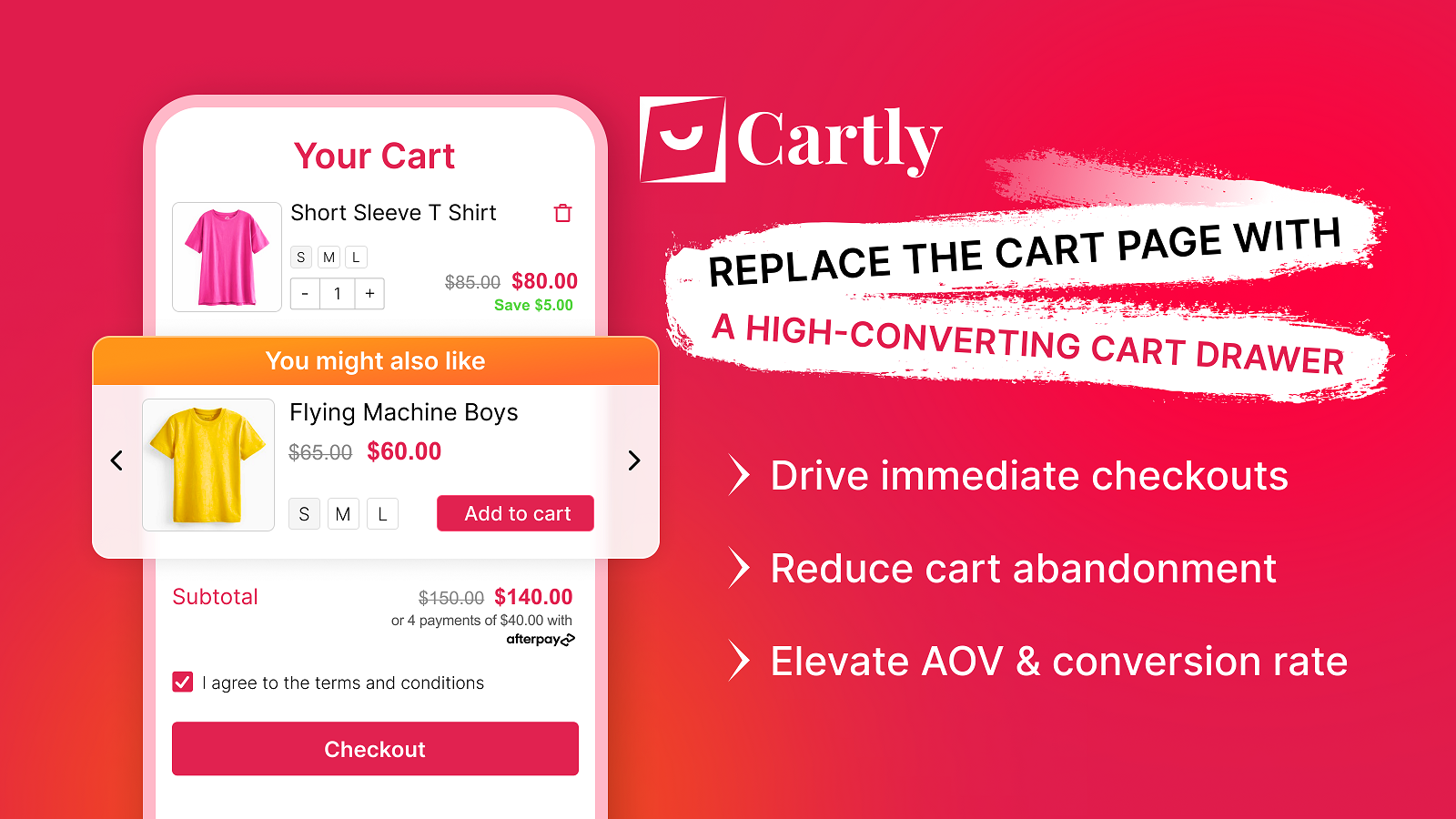 enhance AOV with cart drawer upsells and cross sell