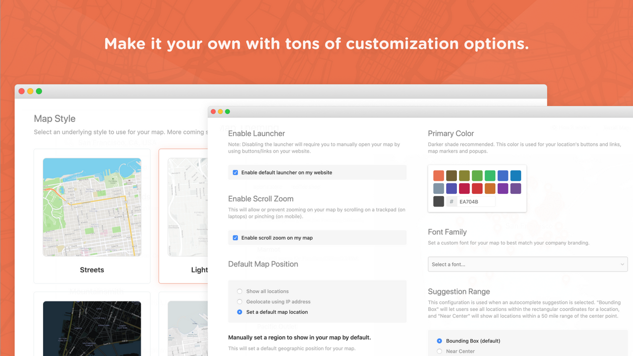 Robust Map Themes & Customizations