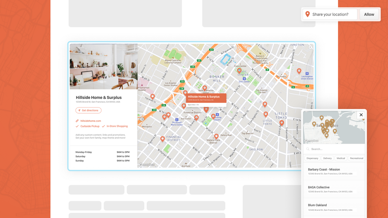 Closeby - a robust and easy-to-use store locator for any website