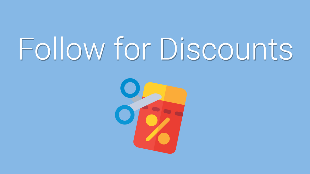 Follow for Discounts by Webyze Screenshot
