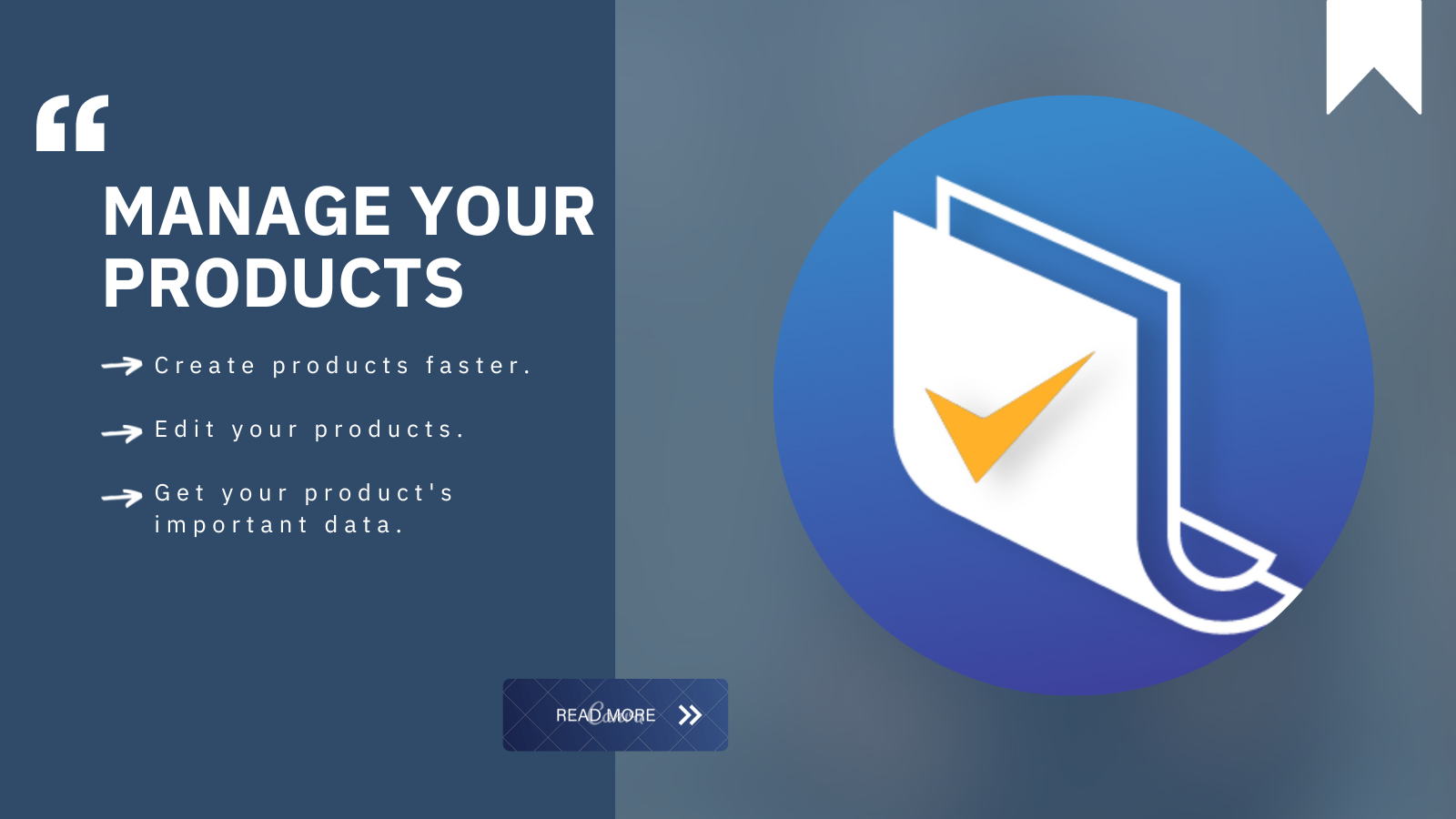 Manage your products with scrosify