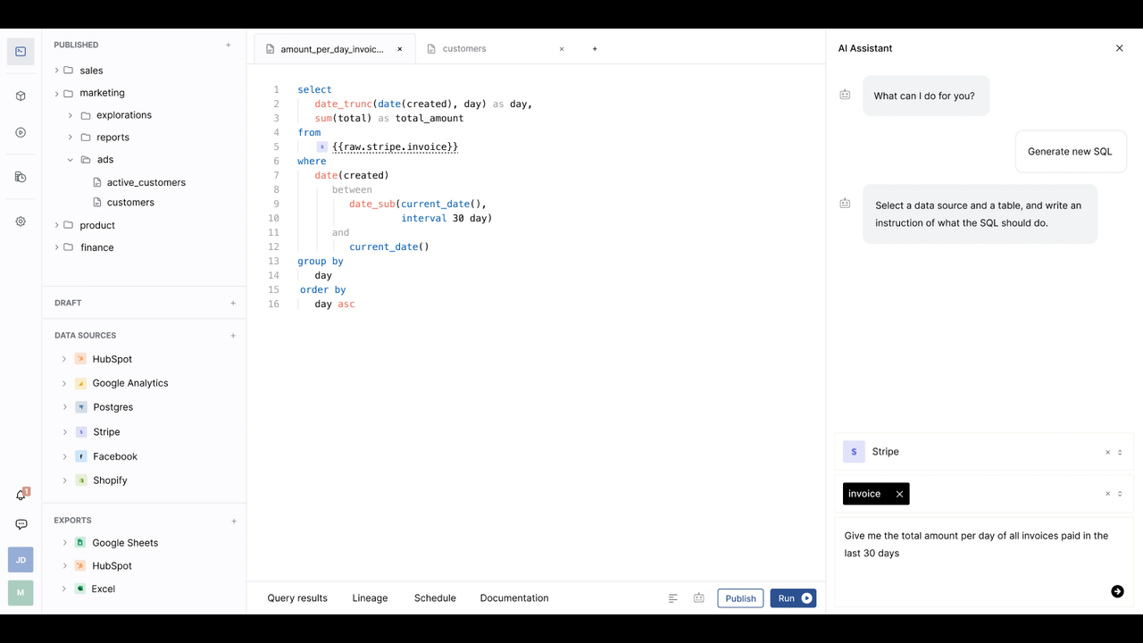 Assistant SQL IA