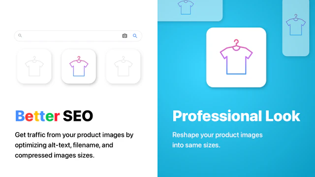 Shopify App, Bulk Image Edit by Hextom Inc, optimized images for