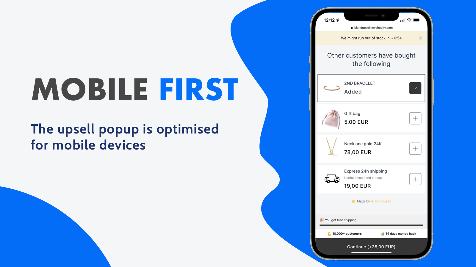 Island ‑ Product Page Upsell Screenshot