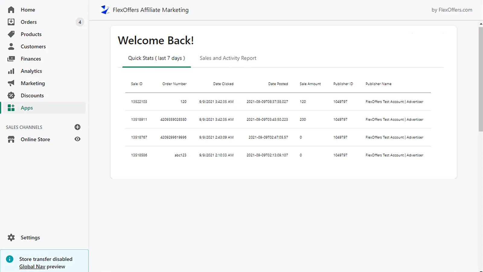 Sales Transaction Report