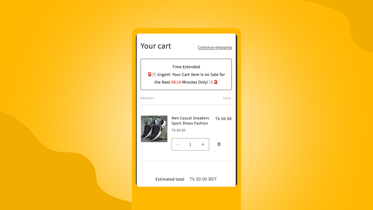 Cart-countdown-timer-mobile-view