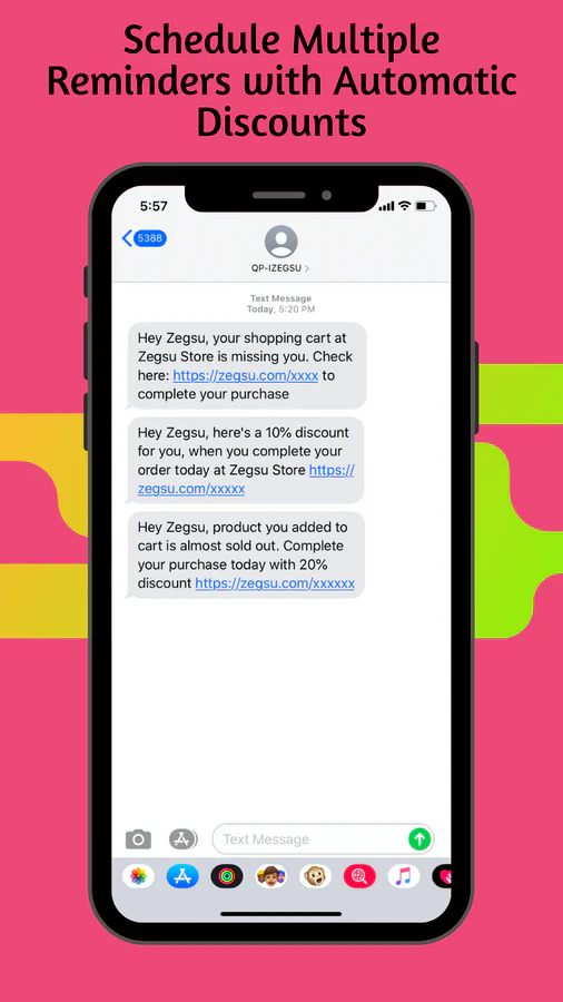 Notifications par SMS pour la mise à jour du statut de la commande