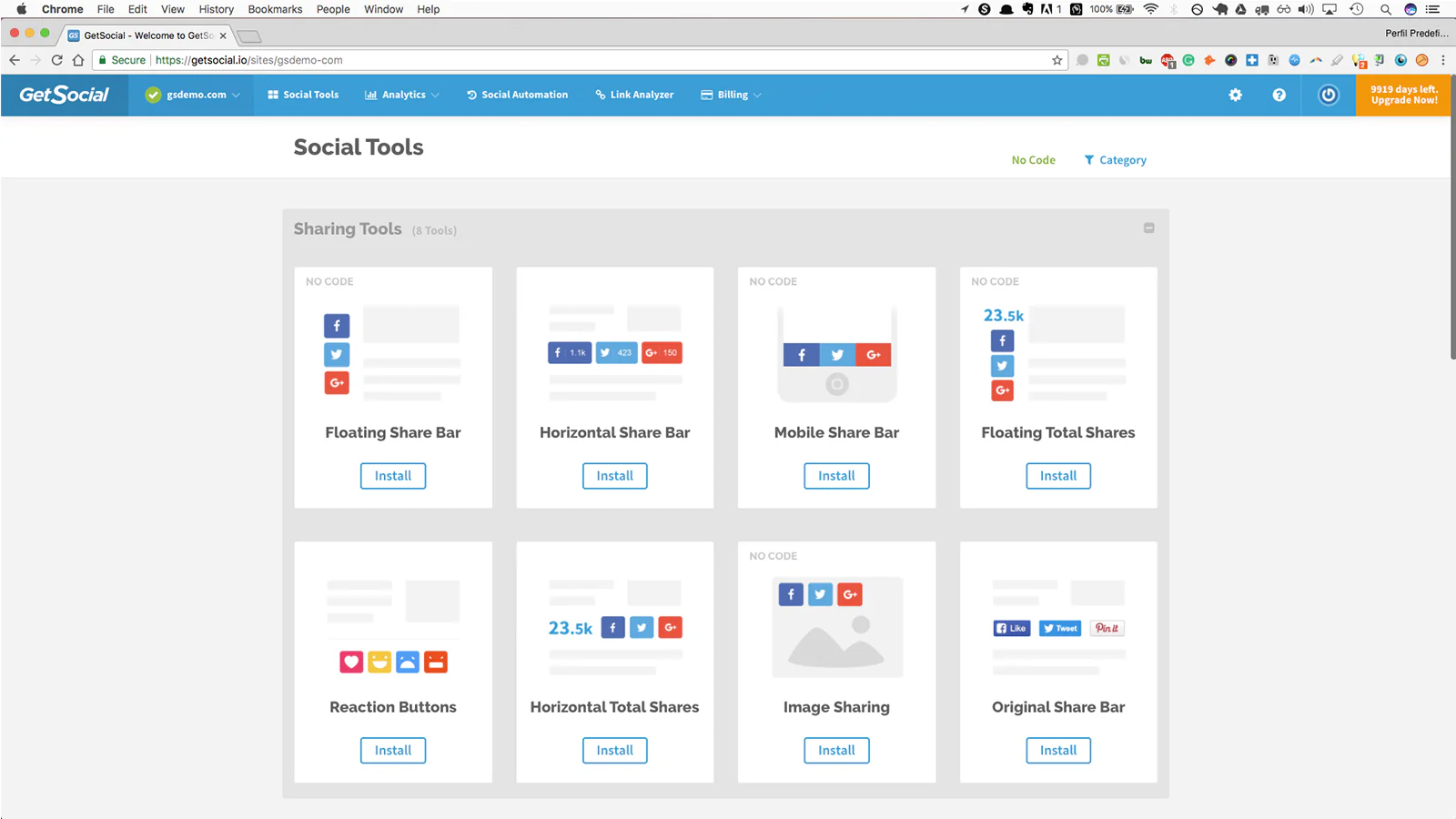 Outils de partage social