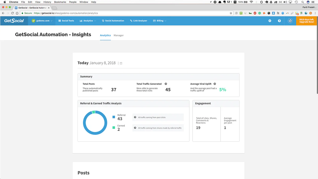 Automatización de la Página de Redes Sociales Facebook