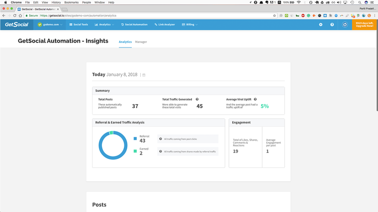 GetSocial: Sharing & Analytics Screenshot