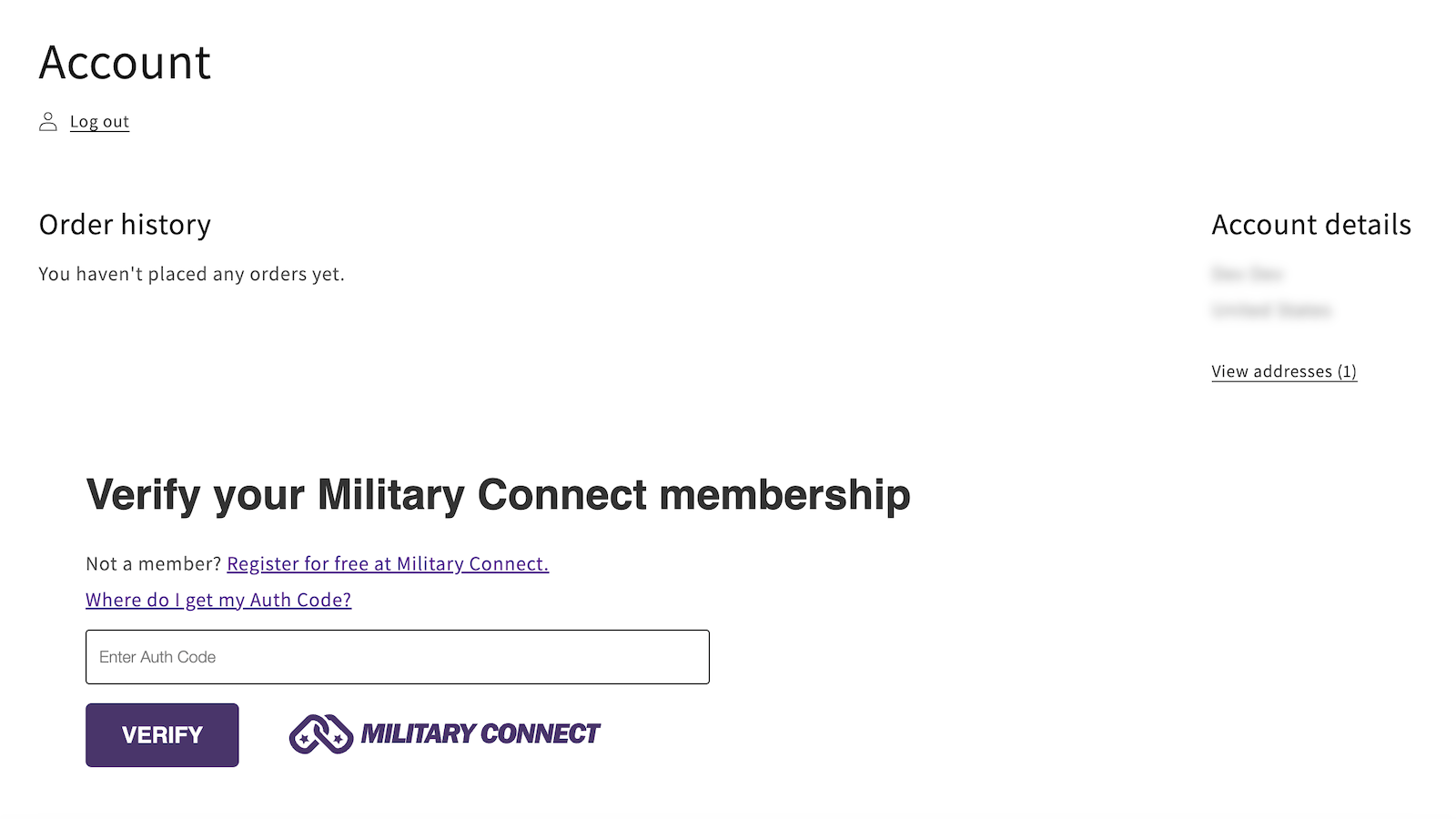 Military Connect Screenshot