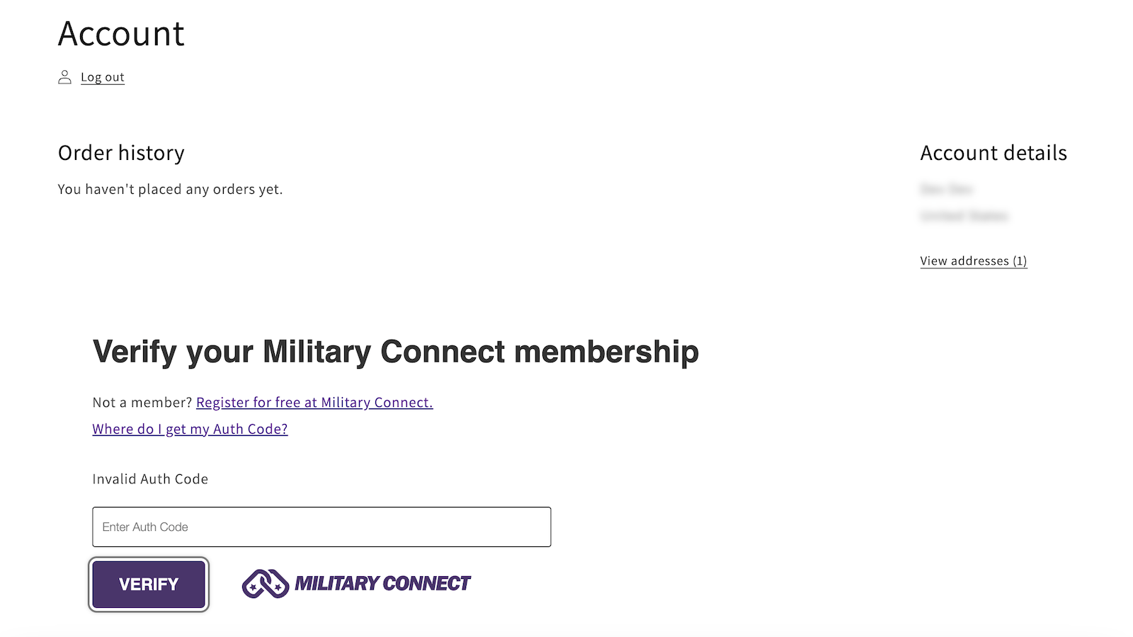 Military Connect Screenshot