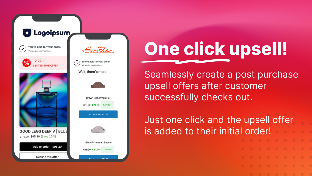 One click upsell!