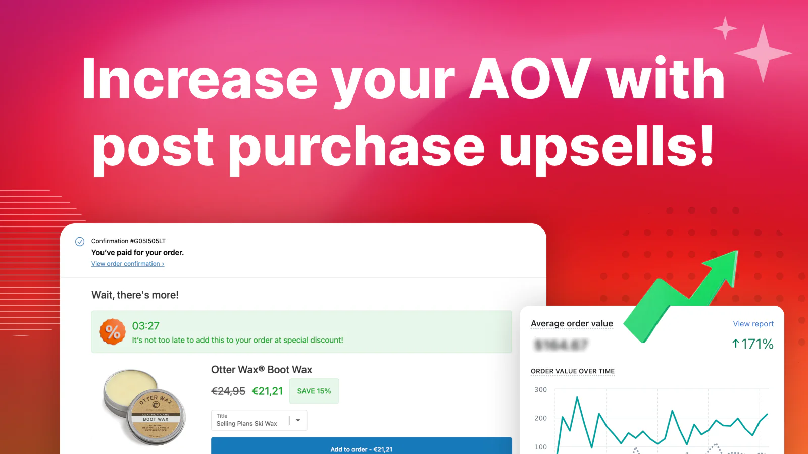 Verhoog uw AOV met na aankoop upsells!