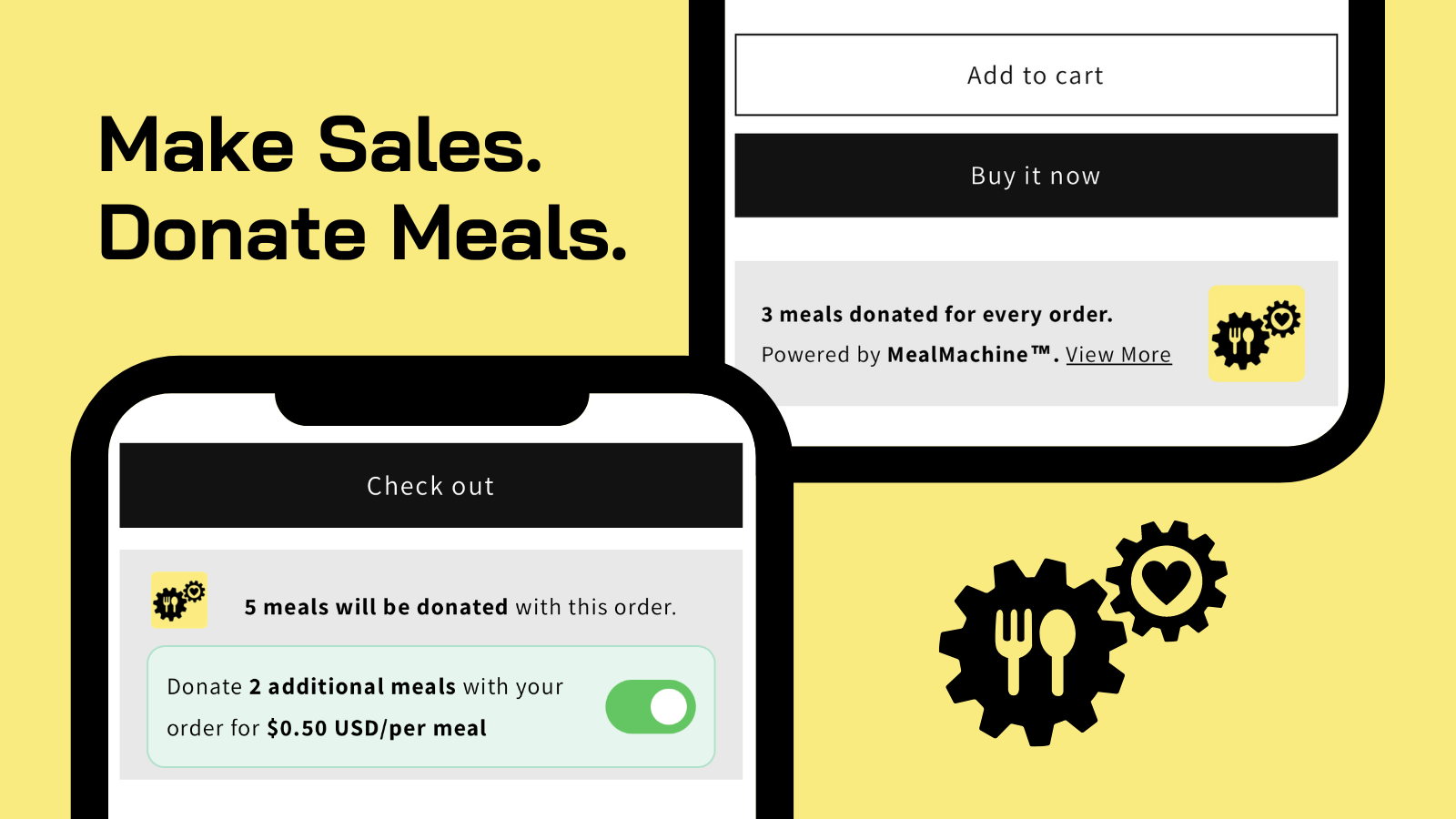 mealmachine-måltidsdonation-velgørenhed-årsagsmarkedsførings-app
