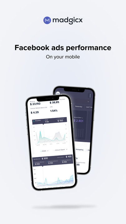 Madgicx Mobile - live ad performance reporting on your mobile