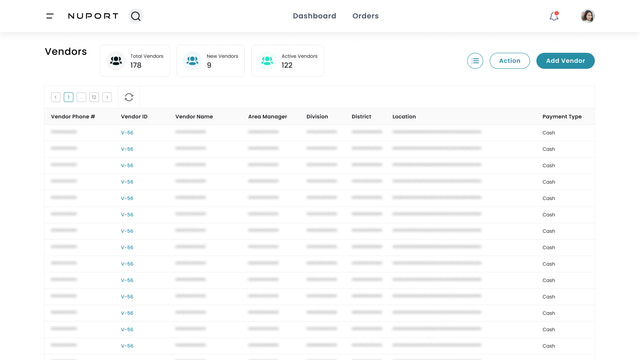 Automatic geocoded vendor management