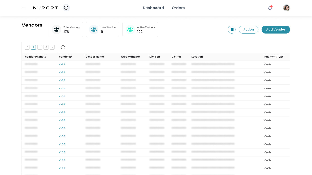 Automatic geocoded vendor management