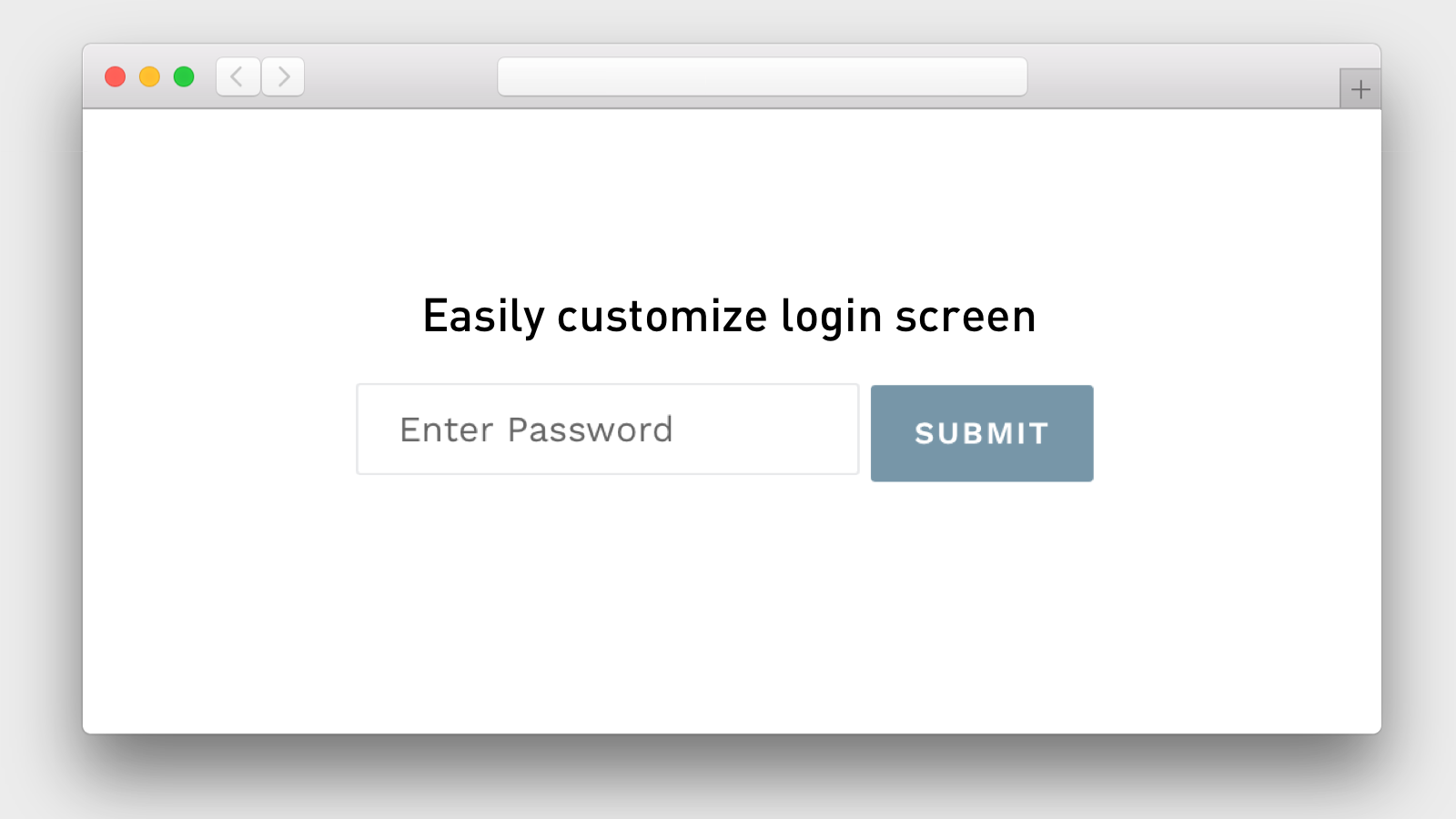 簡単なパスワード保護