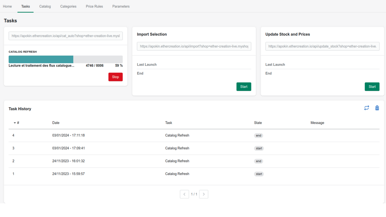 Various tasks at your disposal, possibility of cron