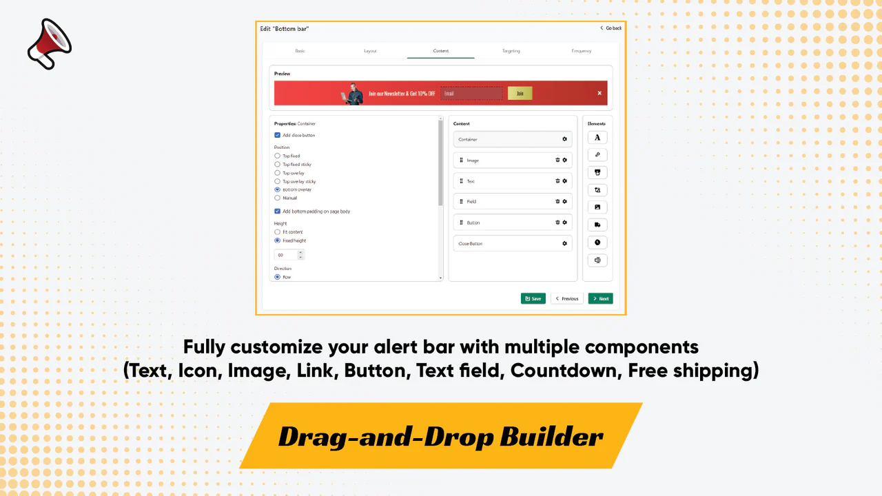 Drag-and-Drop Builder