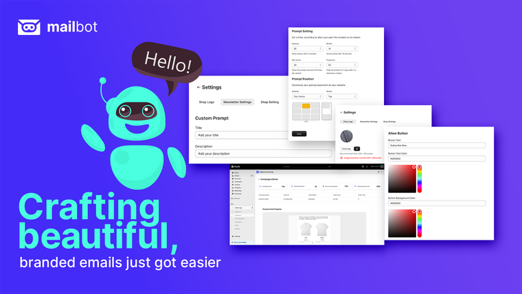 Mailbot: Email Marketing Screenshot