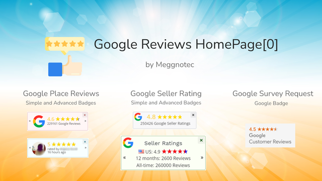 Google Reviews by HomePage[0]: Affichez les notations étoiles dans les badges