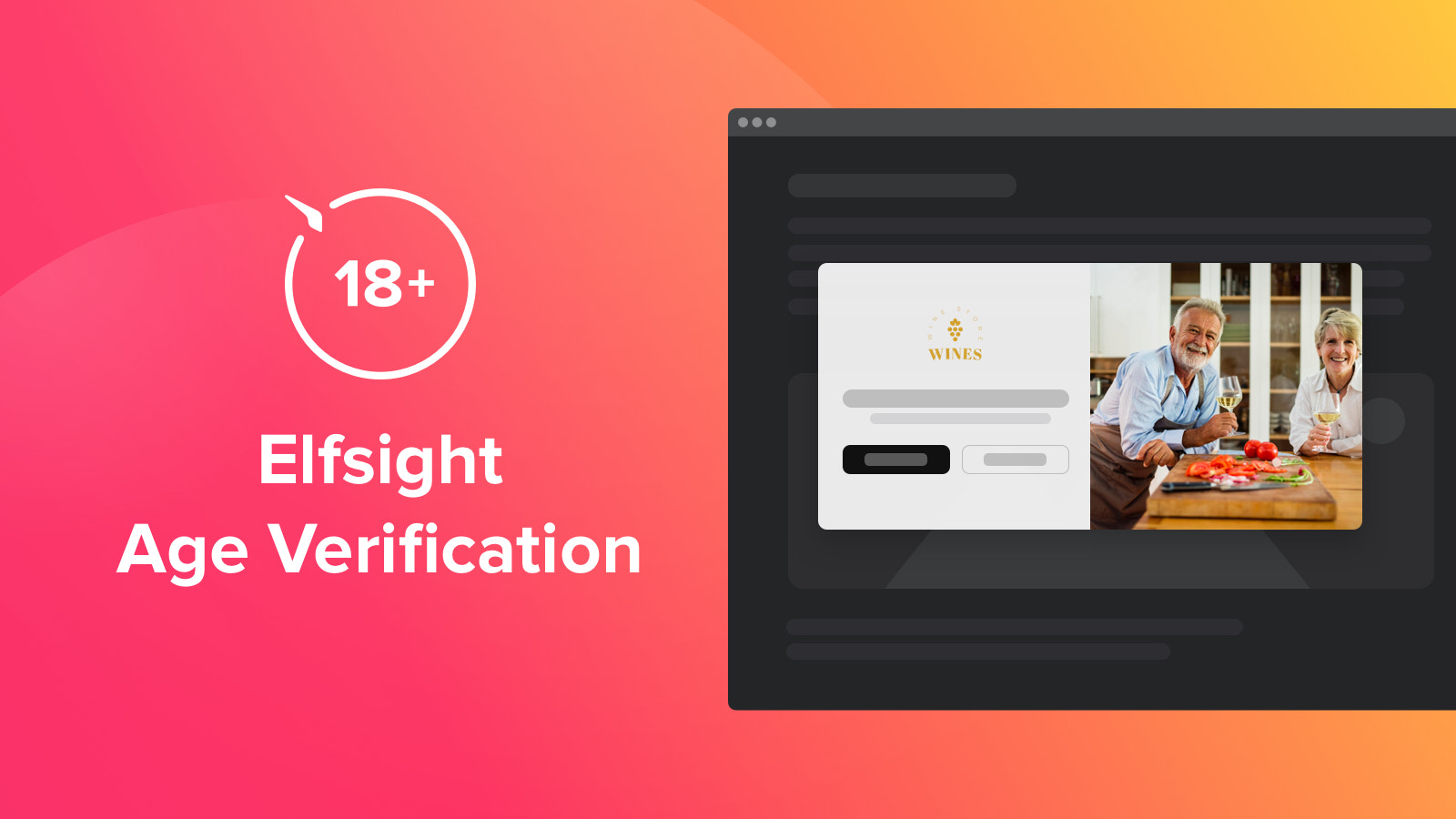 Verificação de idade para um site Shopify por Elfsight