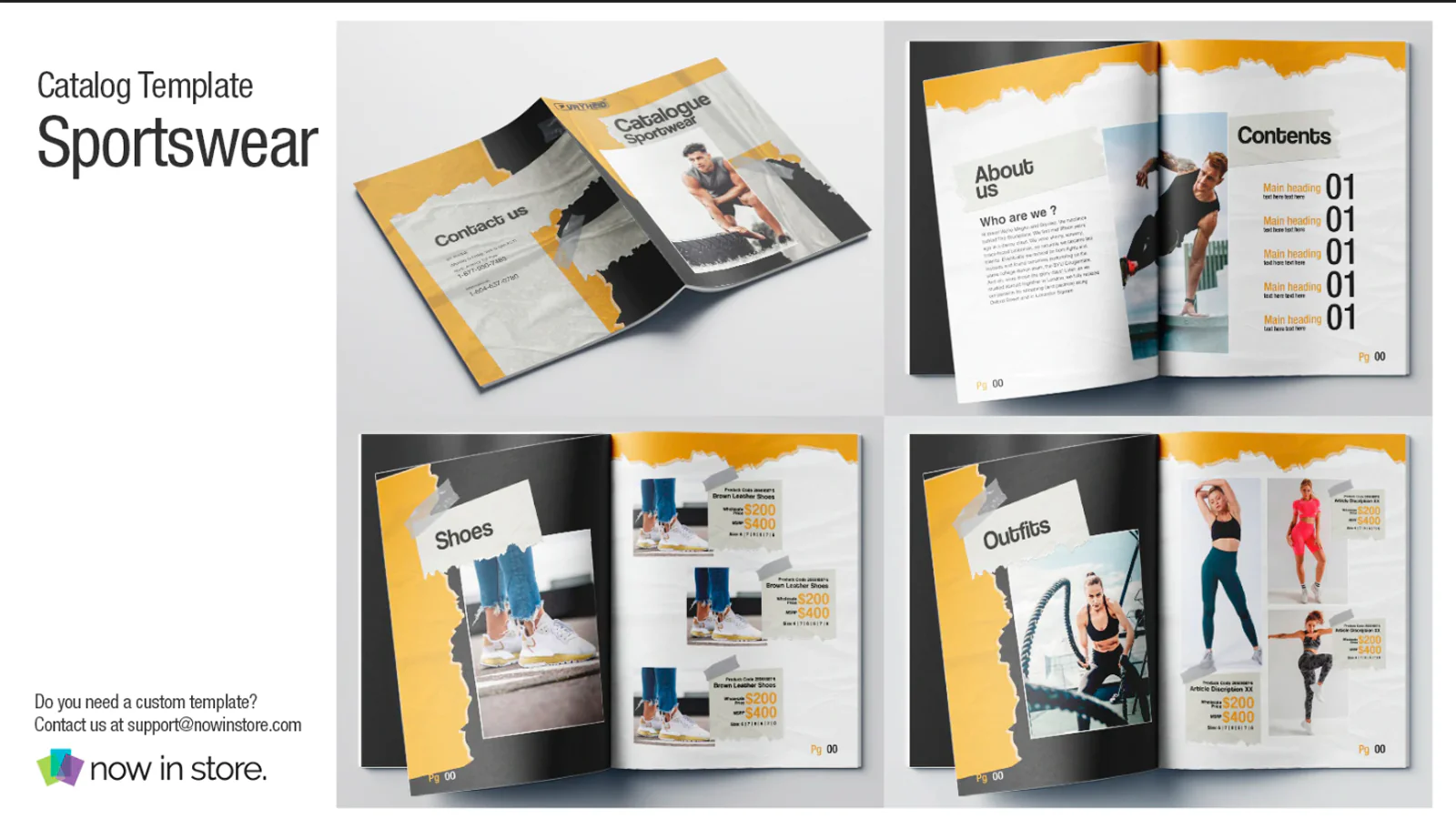 sportswear catalog template