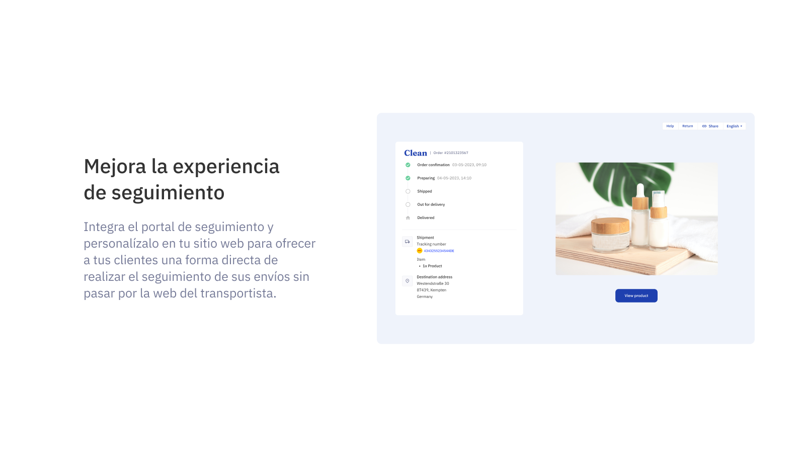 Mejora la experiencia de seguimiento