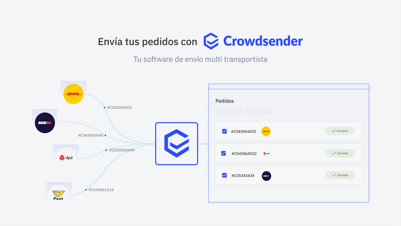 Envía tus pedidos con Crowdsender