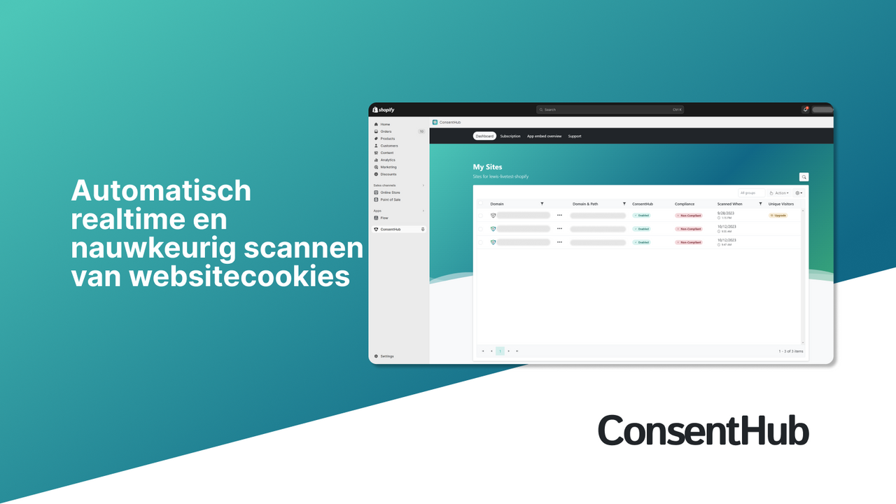 Automatisch en nauwkeurig scannen van websitecookies in realtime