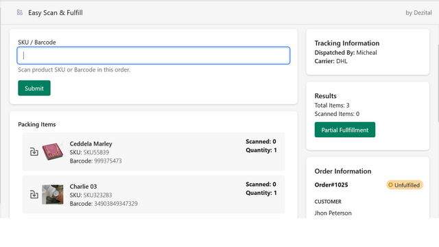 Order & Warehouse Management with EasyScan: SKU and Barcode