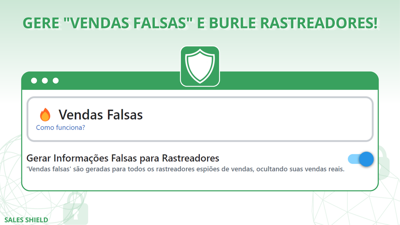 Gere "vendas falsas" e burle rastreadores! Imagem ativando o app