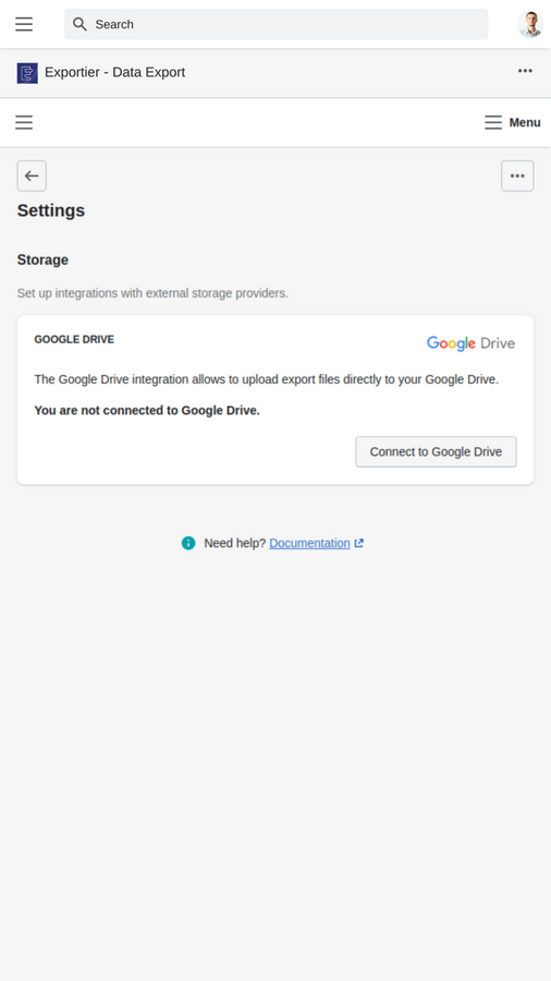 Exporte produtos e relatórios do Shopify diretamente para o Google Drive