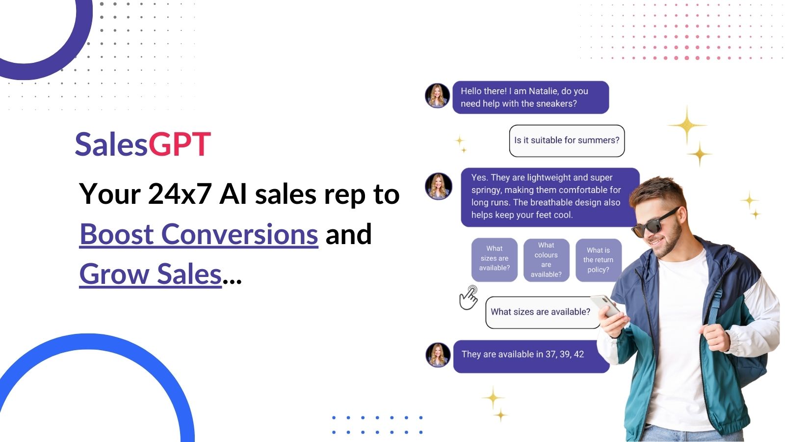 SalesGPT: AI eCommerce Chatbot Screenshot