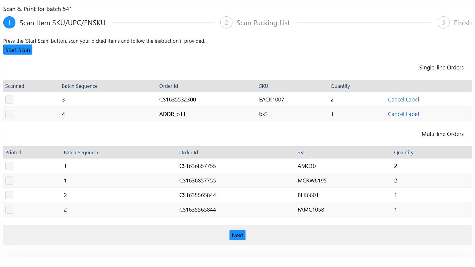 Scan en print workflow