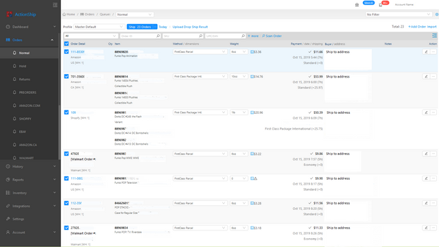 Verzending - open orders en batch afdrukken