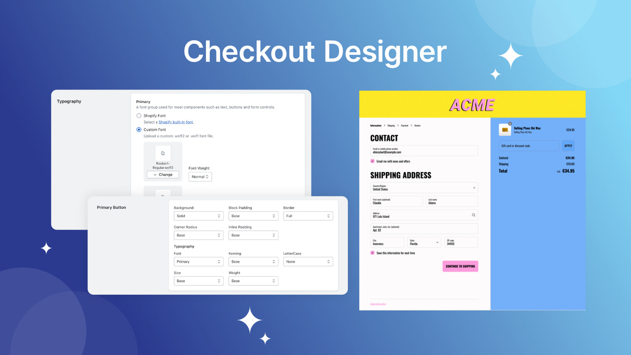 Designer de Checkout