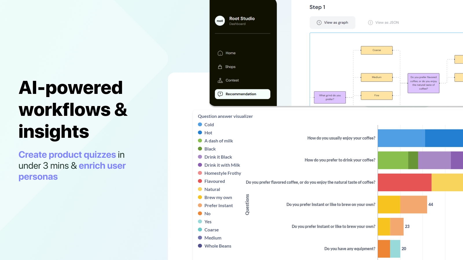 Rootflo AI Quiz, Banner, Nudge Screenshot