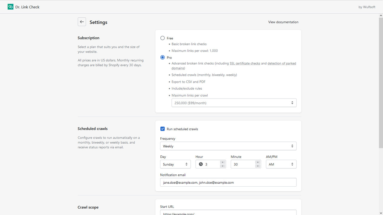 Configuraciones