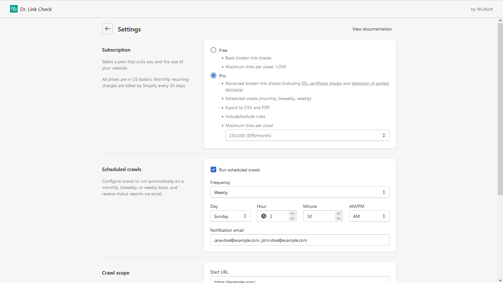 Configuraciones