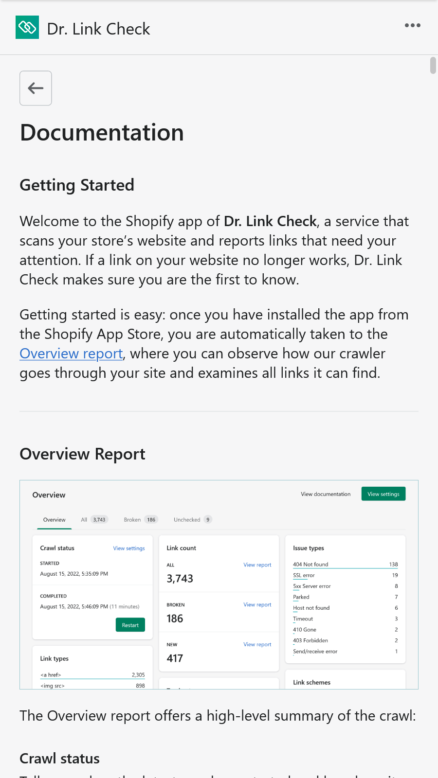 Dr. Link Check Screenshot