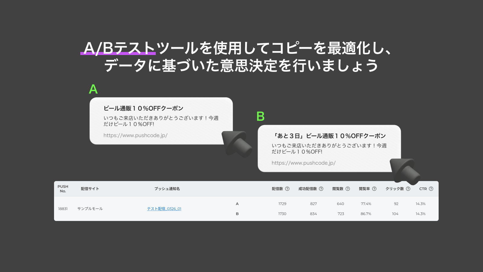 PUSHCODE ‑ Webプッシュ通知サービス Screenshot