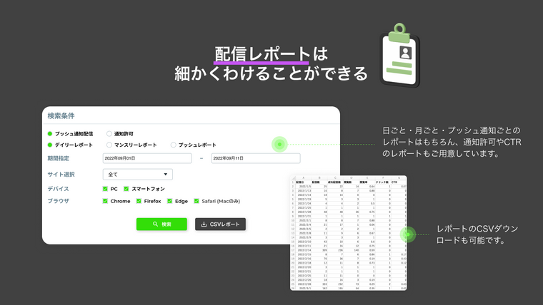 PUSHCODE ‑ Webプッシュ通知サービス Screenshot